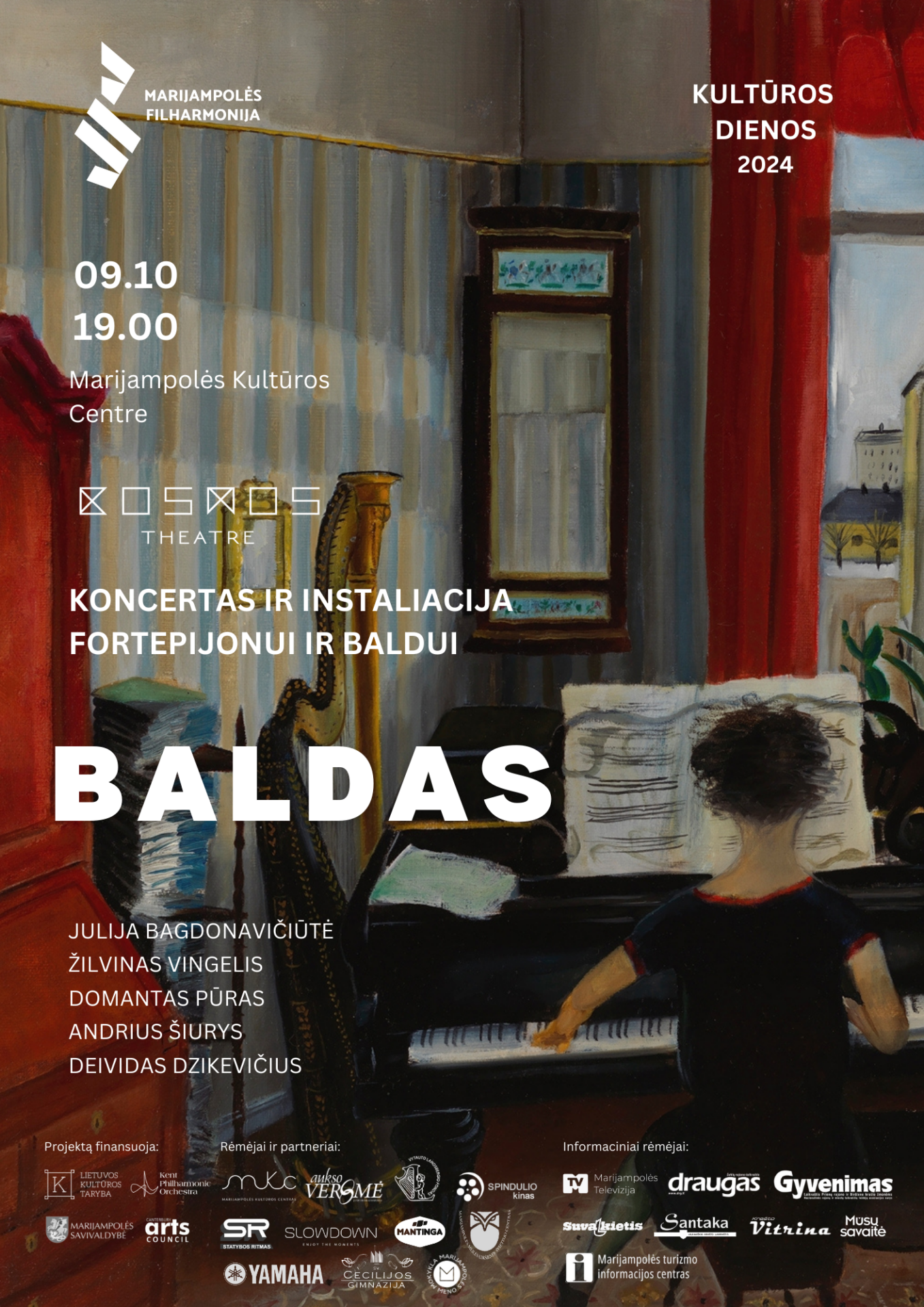 Koncertas ir instaliacija fortepijonui ir baldui „BALDAS“ | Marijampolės kultūros centras