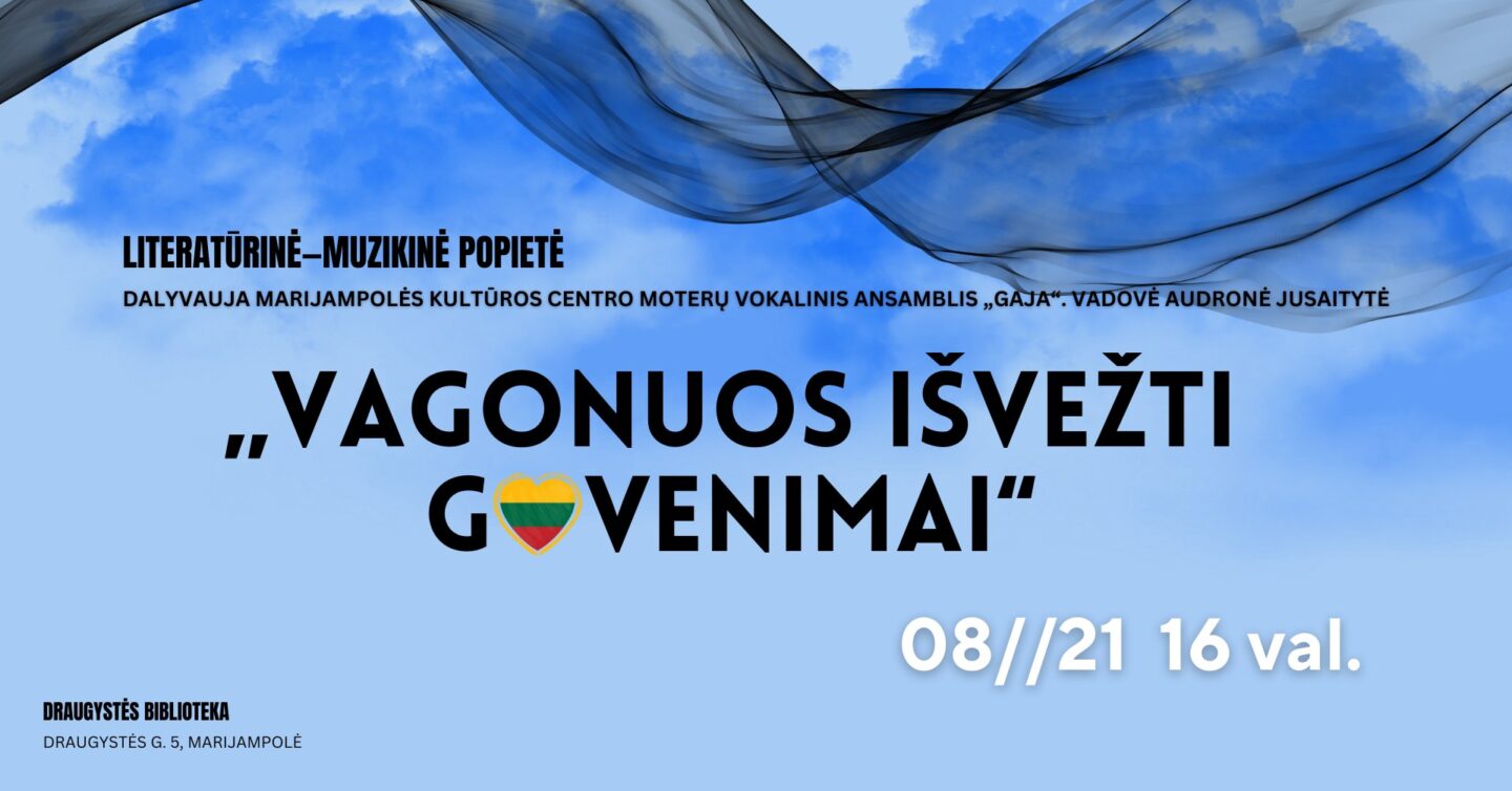 Literatūrinė muzikinė popietė „Vagonuos išvežti gyvenimai“