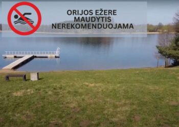 Orijos ežere maudytis nerekomenduojama