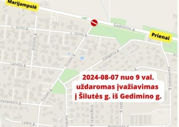 Dėmesio: uždaromas įvažiavimas į Šilutės gatvę