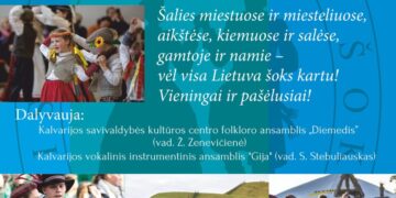 Akcija „Visa Lietuva šoka“ Kalvarijoje