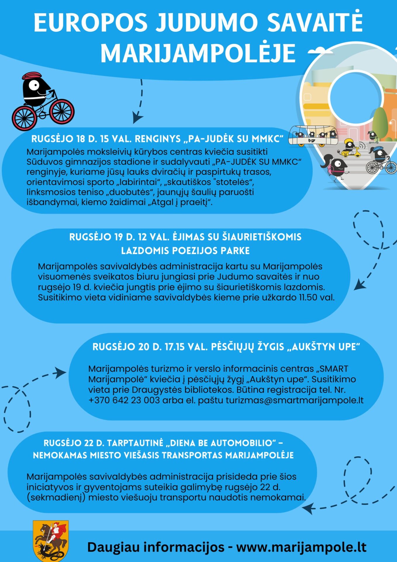 Europos judumo savaitė Marijsampolėje / Marijampolės savivaldybės administracijos nuotr.