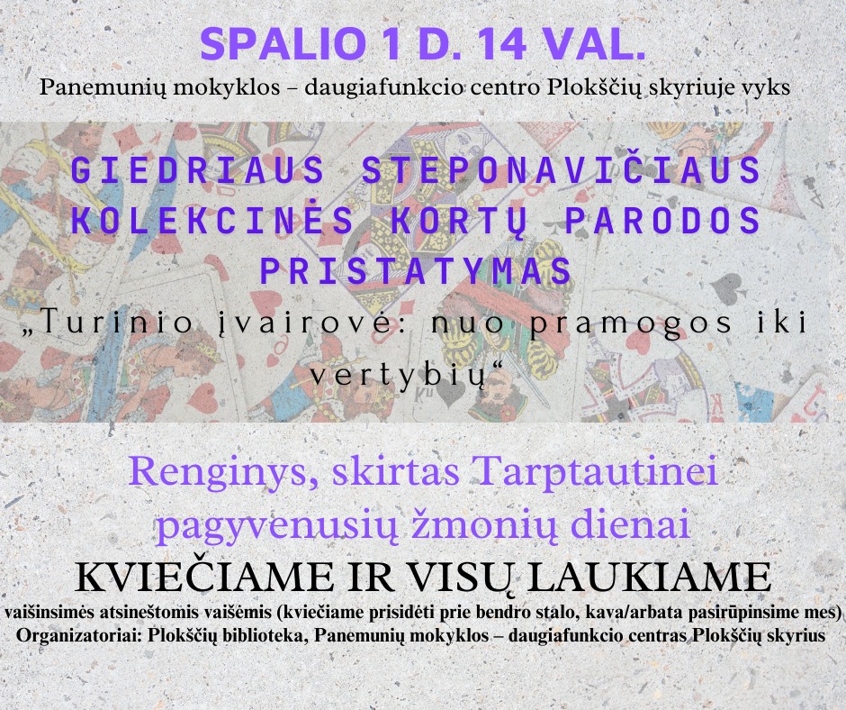 Renginys, skirtas Tarptautinei pagyvenusių žmonių dienai