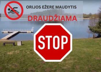 Orijos ežere maudytis draudžiama