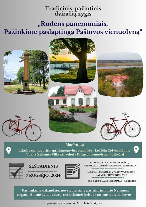 Pažintinis dviračių žygis „Rudens panemuniais“