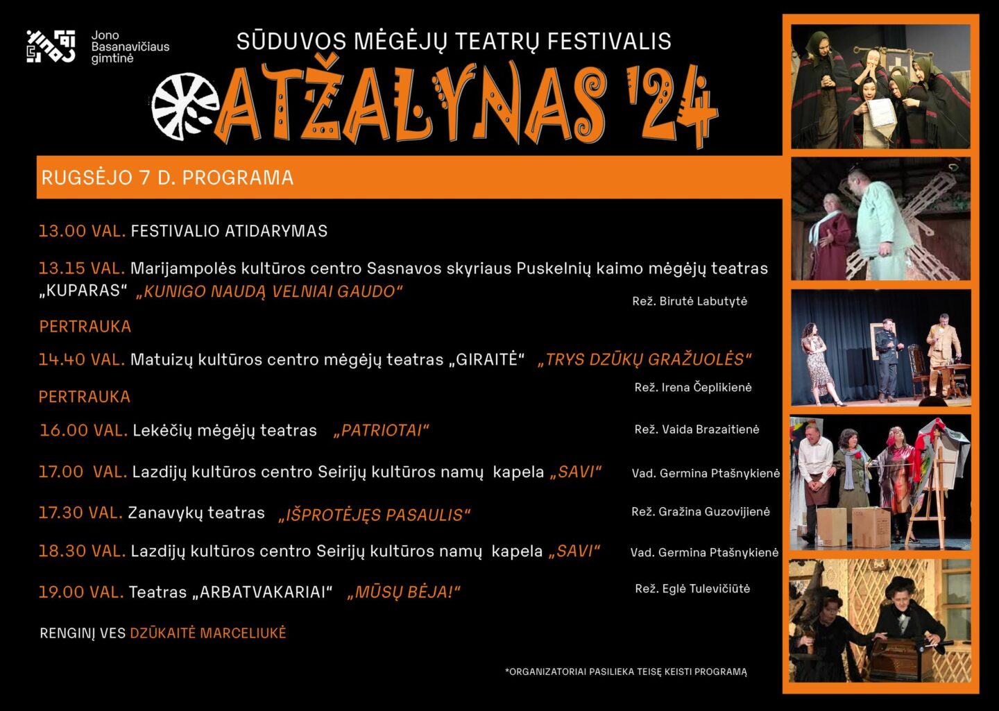 Sūduvos mėgėjų teatrų festivalis „Atžalynas 24“