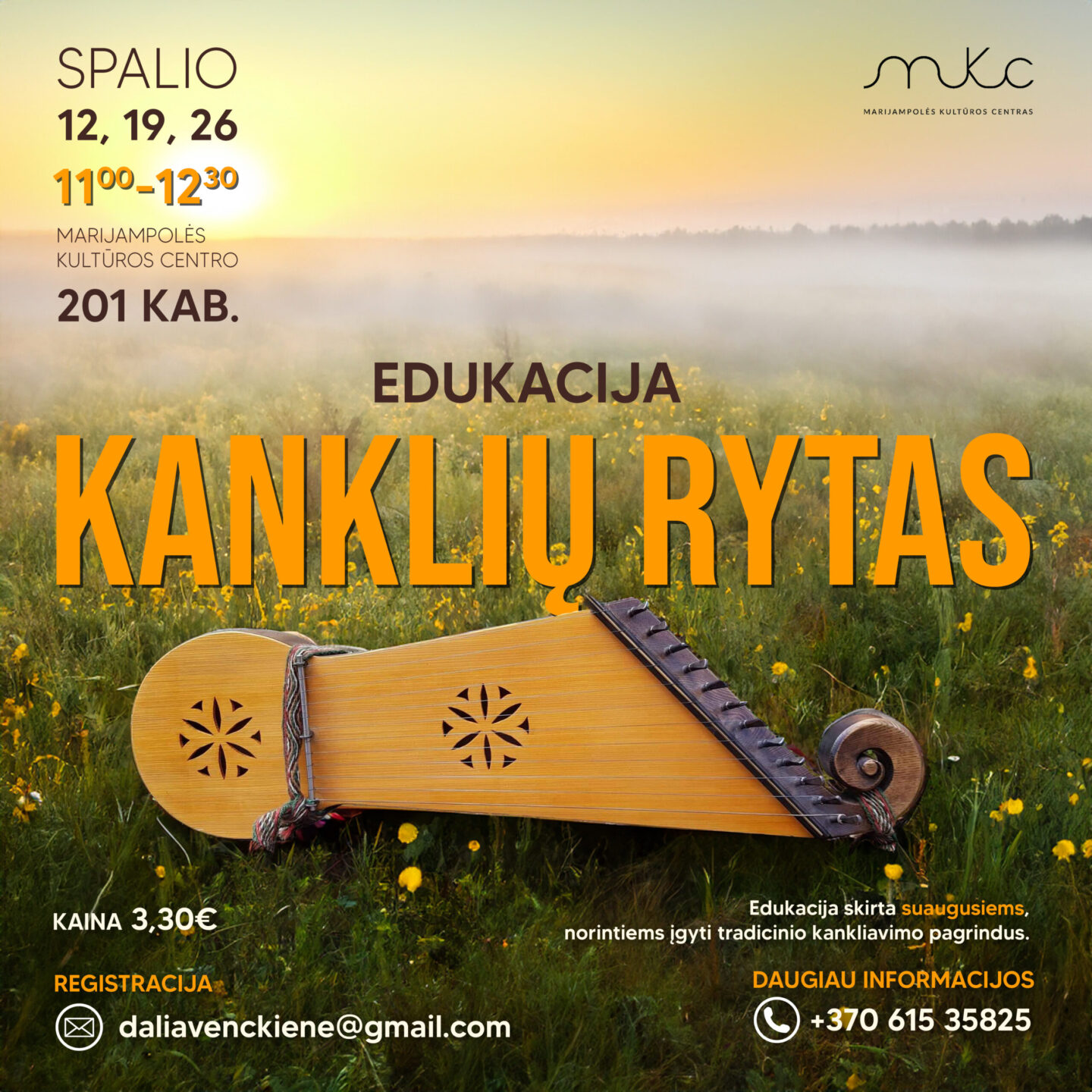 Tradicinio kankliavimo edukacija „KANKLIŲ RYTAS”