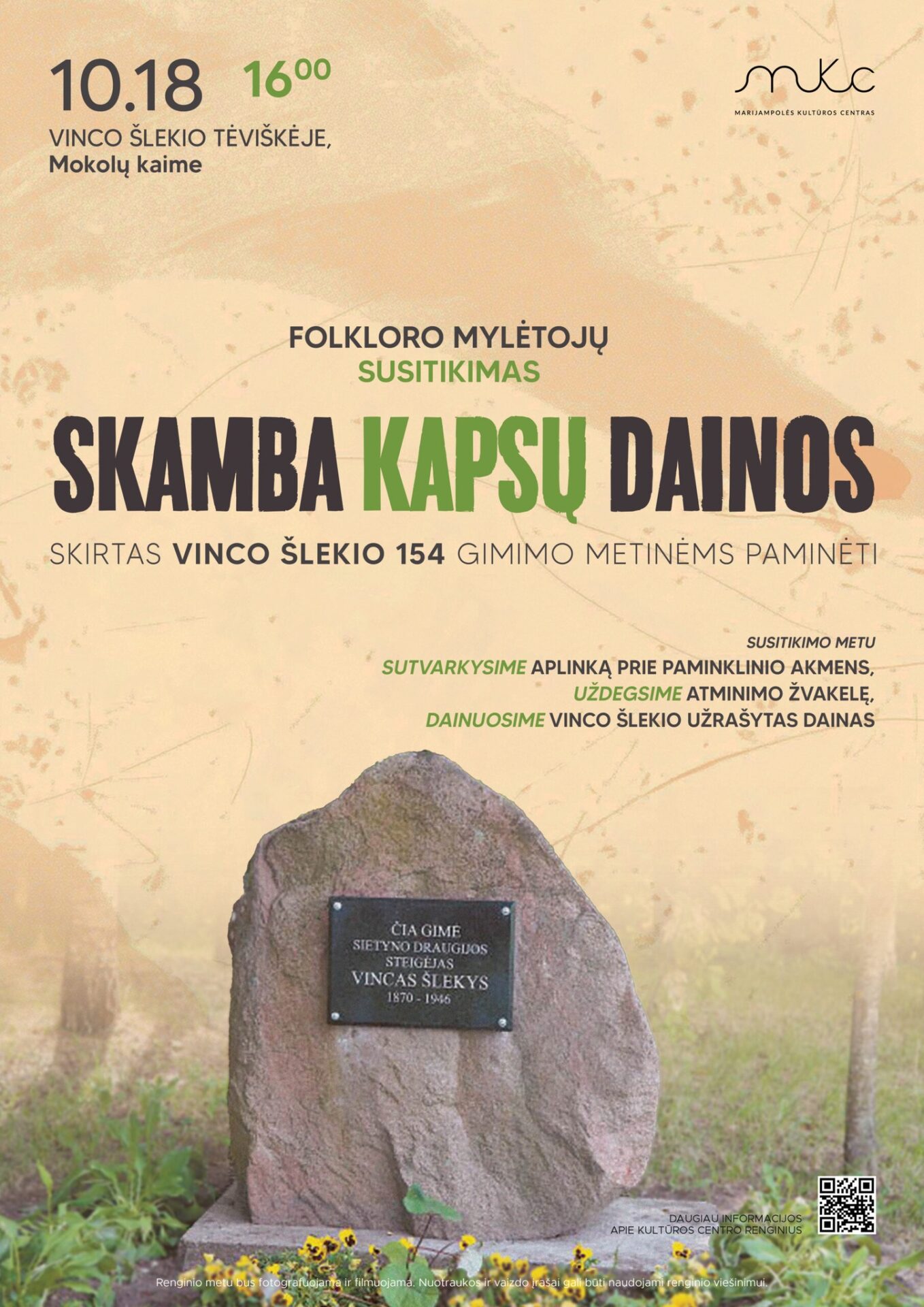 Folkloro mylėtojų susitikimas „Skamba kapsų dainos“