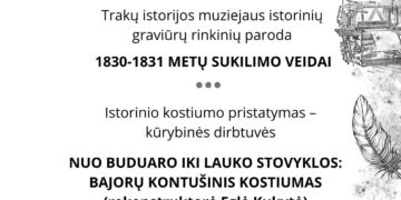 Istorinio kostiumo pristatymas-kūrybinės dirbtuvės „Bajorų kontušinio kostiumo pristatymas“