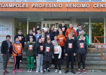 Marijampolės PRC mokiniai dalyvavo solidarumo bėgime