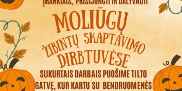 Moliūgų skaptavimo dirbtuvės ir žibintų įžiebimo šventė