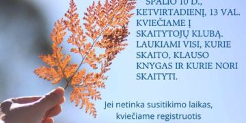 Skaitovų klubo susitikimas