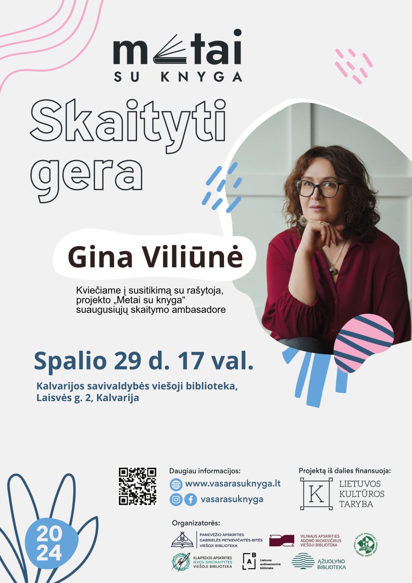 Susitikimas su rašytoja Gina Viliūne