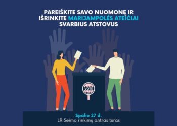 Kviečiame balsuoti: antrasis LR Seimo rinkimų turas jau spalio 27 d.