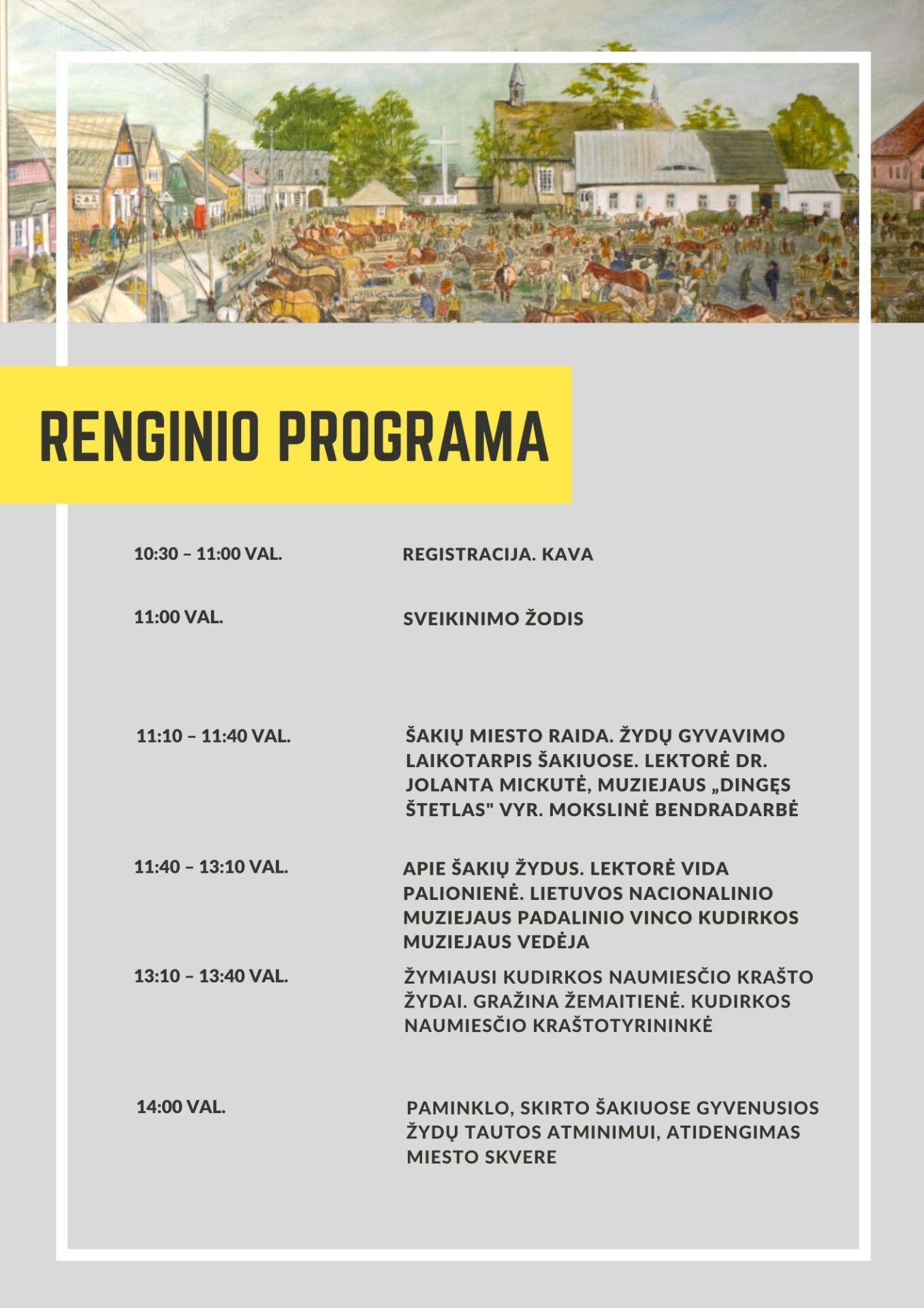 Renginio programa