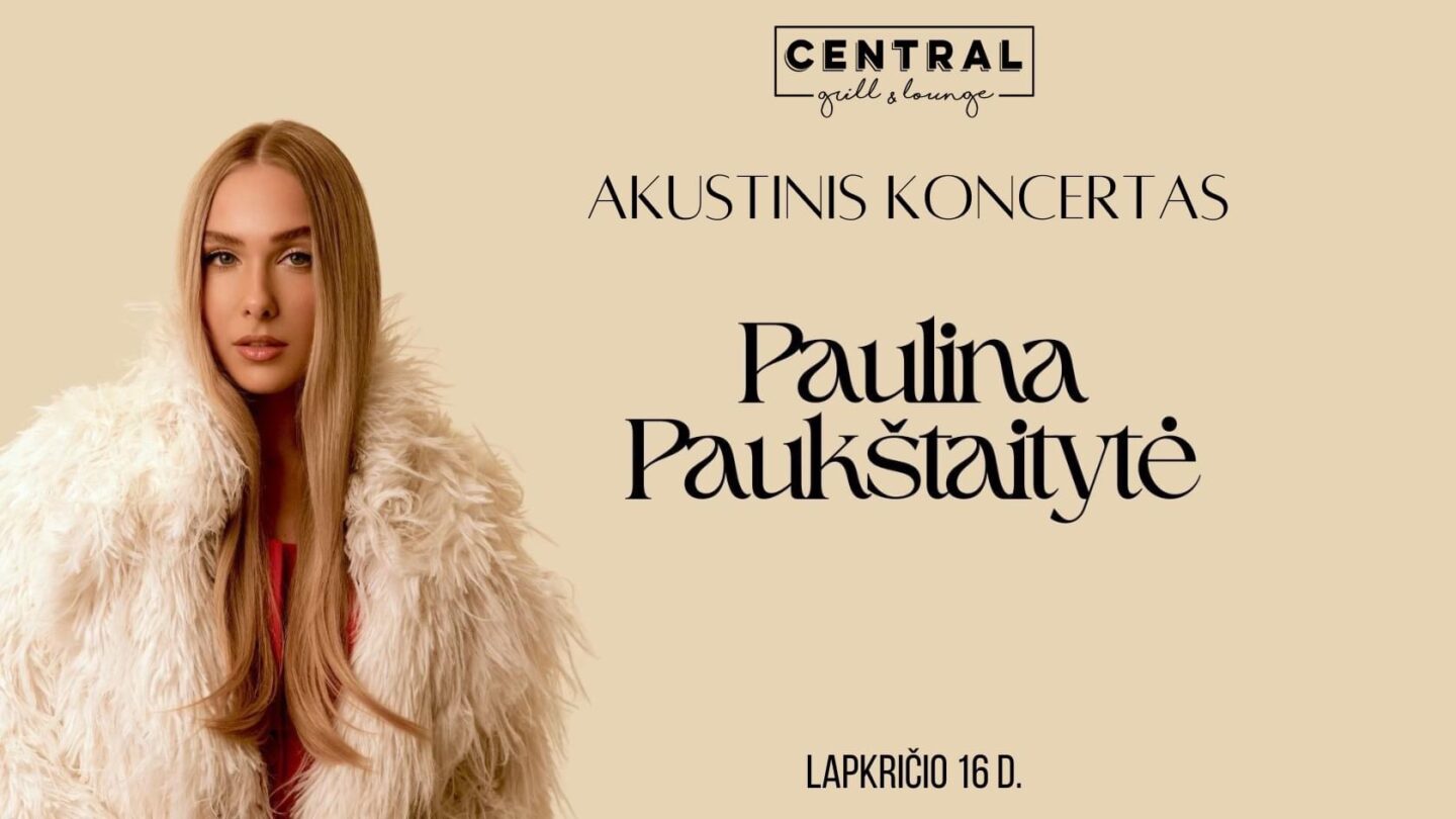 Akustinis PAULINO PAUKŠTAITYTĖS koncertas