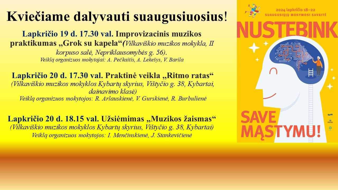 Suaugusiųjų mokymosi savaitė | Kybartai