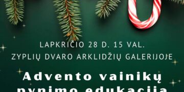 Advento vainiko pynimo edukacija