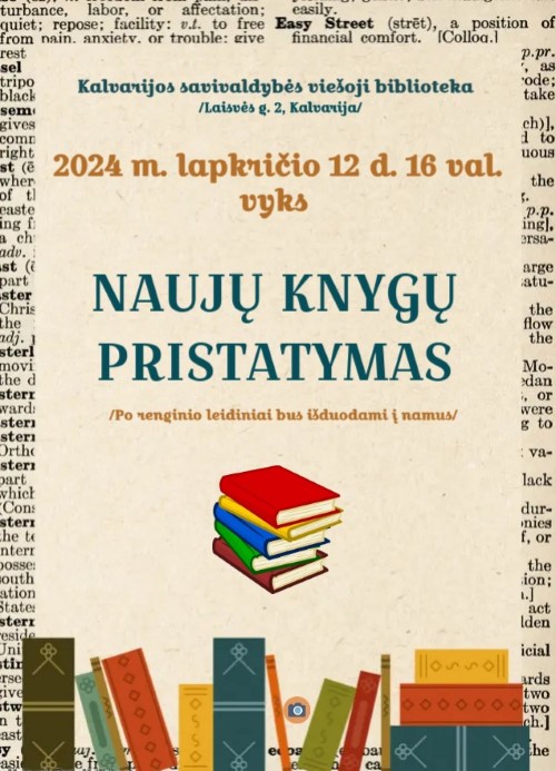 Naujų knygų pristatymas