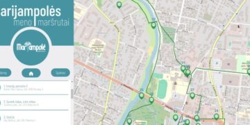 Sukurtas interaktyvus Marijampolės gatvės meno kūrinių žemėlapis