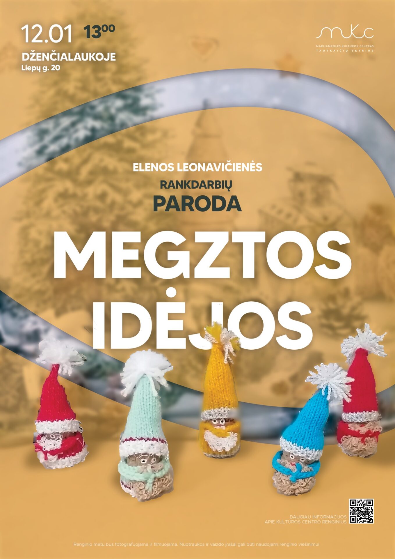 Elenos Leonavičienės rankdarbių parodos „Megztos idėjos“ atidarymas