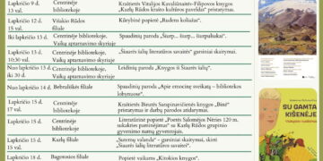 J. Dovydaičio biblioteka. Renginiai lapkritis 2024