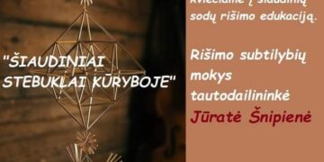 Kalėdinės puošybos kūrimo edukacinis užsiėmimas „Šiaudiniai stebuklai kūryboje“