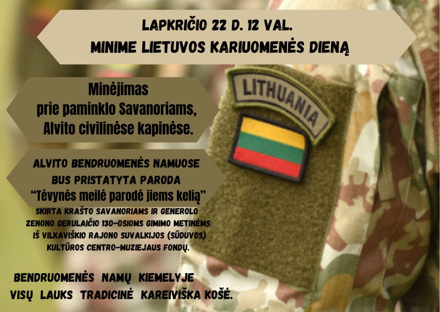 LIetuvos kariuomenės diena Alvite