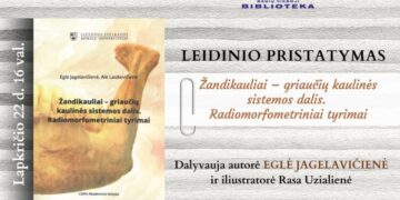 Leidinio „Žandikauliai – griaučių kaulinės sistemos dalis. Radiomorfometriniai tyrimai“ pristatymas