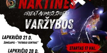 Naktinės orientavimosi sporto varžybos, I turas