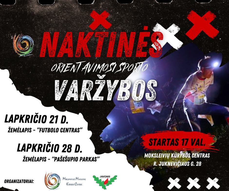 Naktinės orientavimosi sporto varžybos, I turas