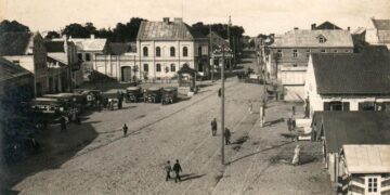 Suvalkijos sostinės Marijampolės senasis fragmentas