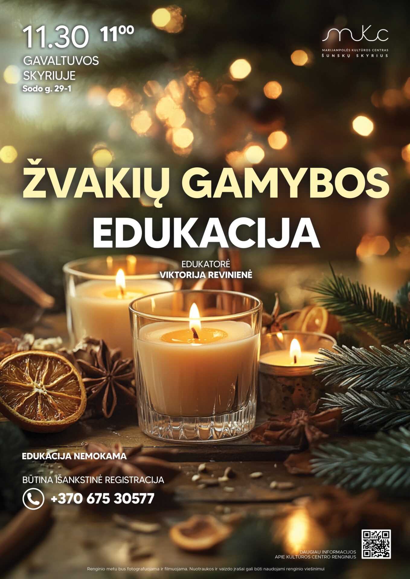 Žvakių gamybos edukacija