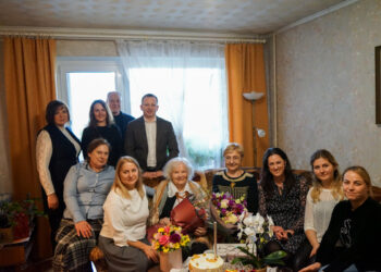 Marijampolėje pasveikinta šimtametė