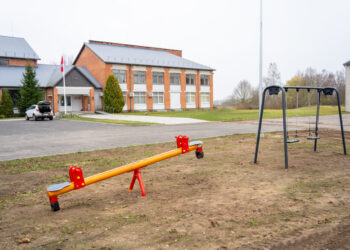 Daukšių miestelio viešoji erdvė sulaukė naujos infrastruktūros