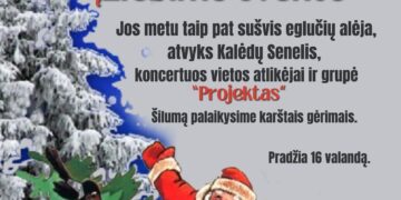 Eglutės įžiebimas Sangrūdoje