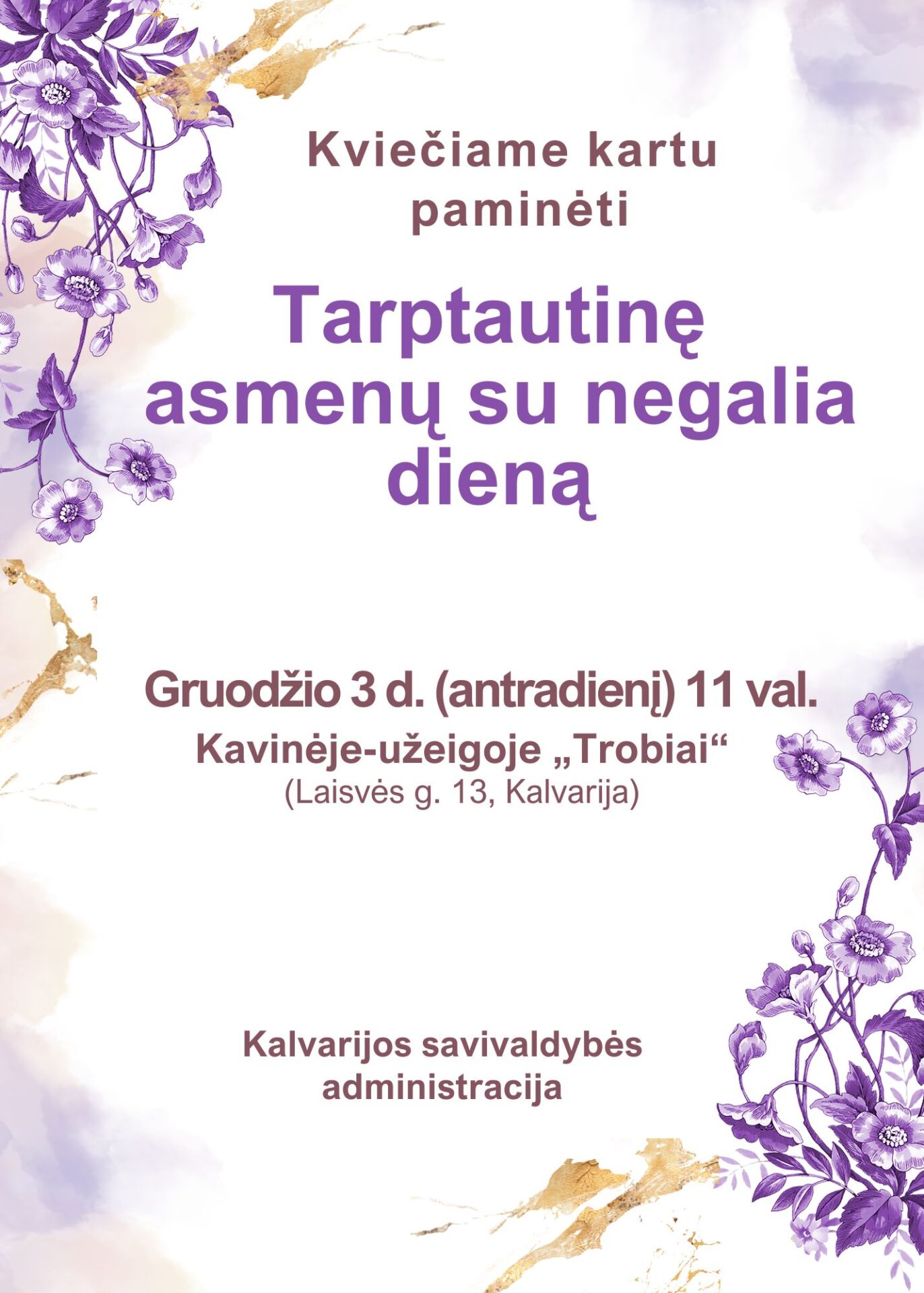 Tarptautinė asmenų su negalia diena