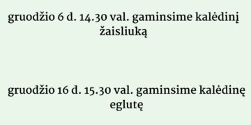 Kalėdinio žaisliuko dirbtuvės