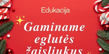 Edukacija „Gaminame šiaudinius eglutės žaisliukus“