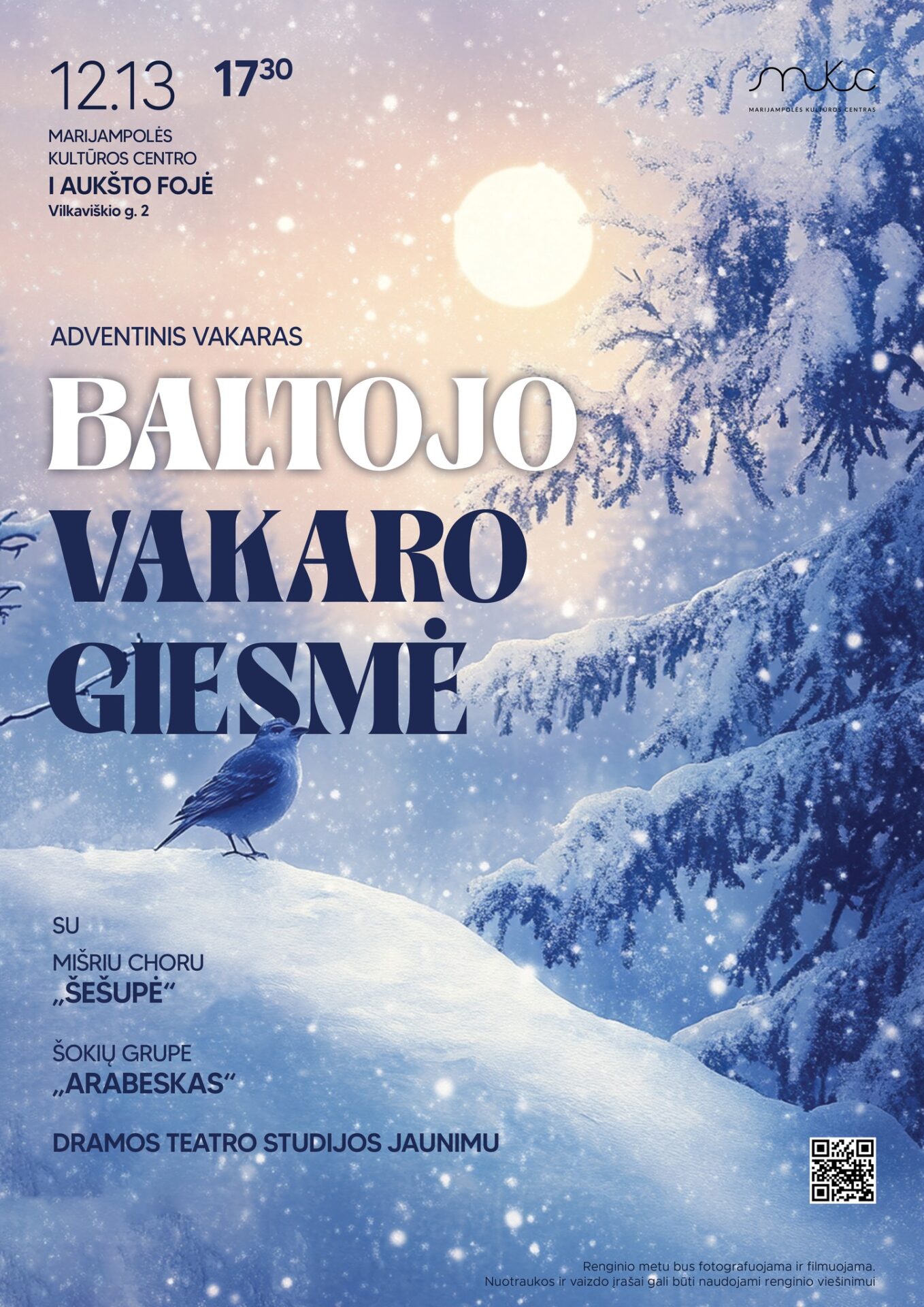 Advento vakaras „Balto vakaro giesmė“