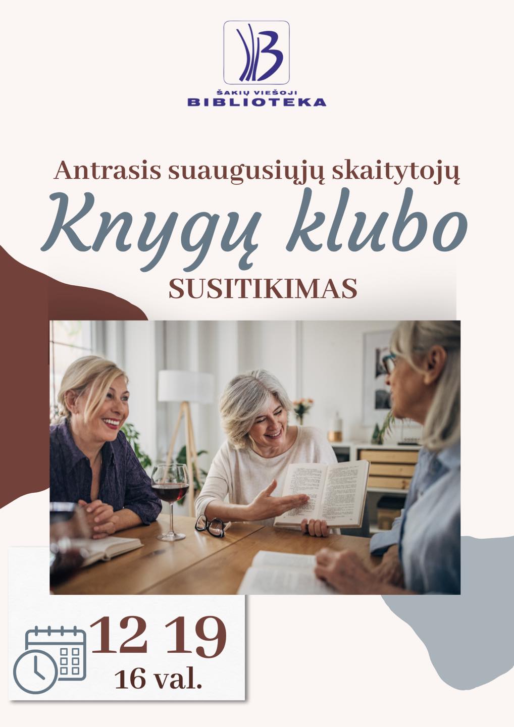 Antrasis suaugusiųjų skaitytojų Knygų klubo susitikimas