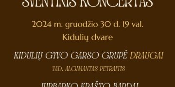 GYVO GARSO GRUPĖS „DRAUGAI“ KONCERTAS. DALYVAUJA JURBARKO BARDAI