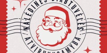 Kalėdinės dirbtuvėlės vaikams „Atvirukai Kalėdų seneliui“