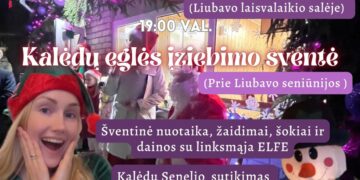 Kalėdų eglutės įžiebimas Liubave