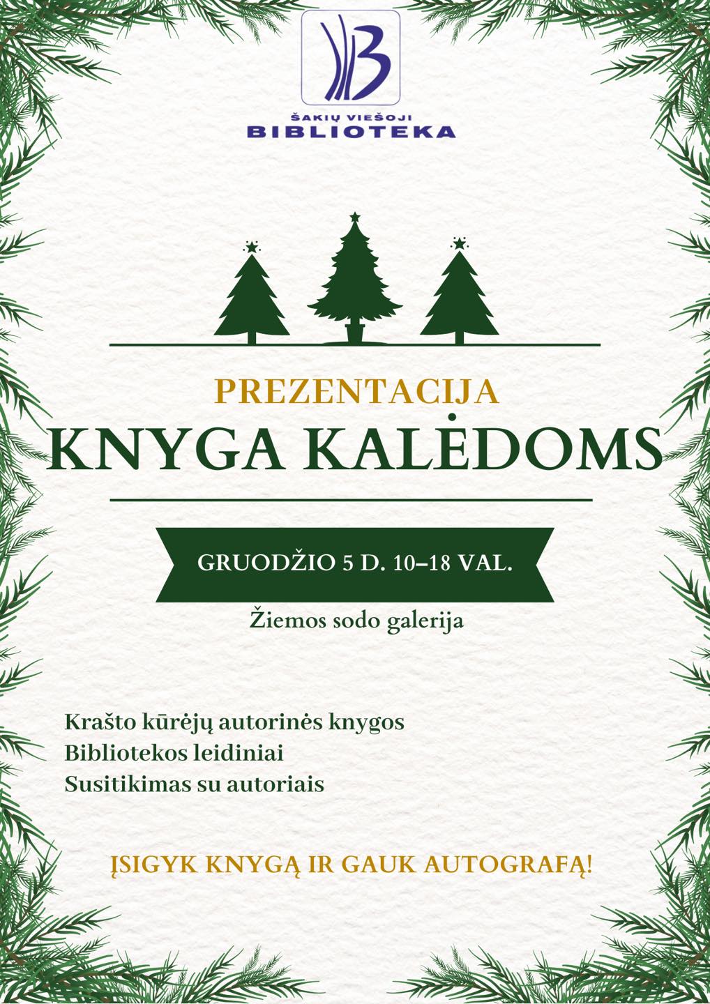 Prezentacija KNYGA Kalėdoms „Žodis veda mane“