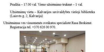 Sveikatinamojo fizinio aktyvumo užsiėmimai