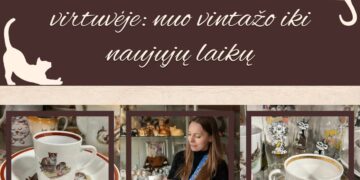 Giedrės Liepuonės katinų kolekcijos paroda „Murkianti kolekcija virtuvėje: nuo vintažo iki naujųjų laikų“