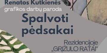 Renatos Kutkienės grafikos darbų paroda „Spalvoti pėdsakai“