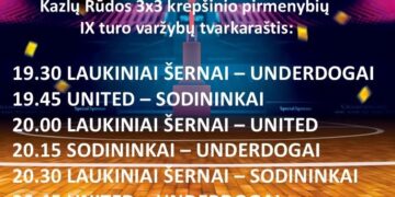 Kazlų Rūdos 3×3 krepšinio pirmenybės. IX turas