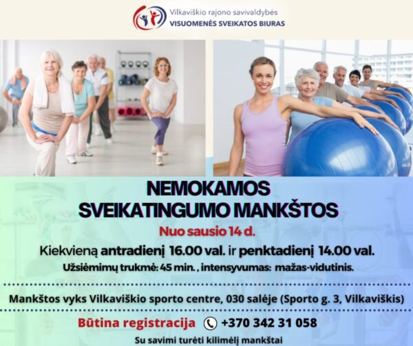 Nemokamos sveikatingumo mankštos